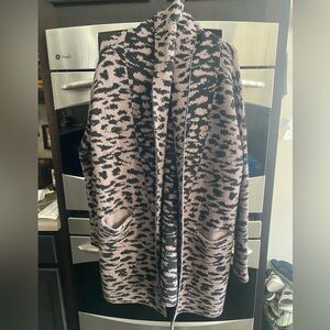 CALIA by Carrie Underwood Black and Tan Teddy Jacket